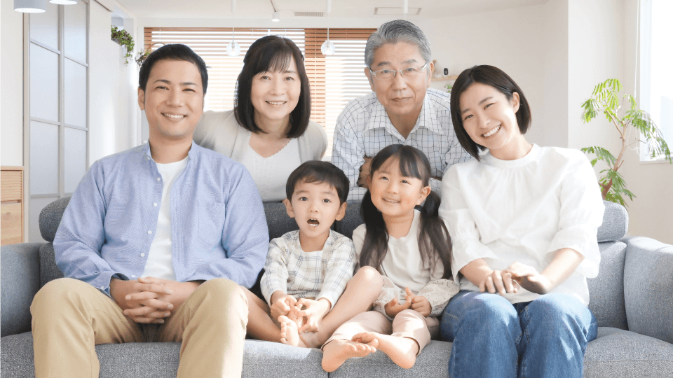 笑顔の家族